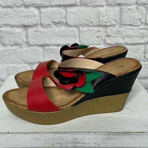 Patrizia By Spring Step Flowerette Wedge Sandals - Picture 11 of 15